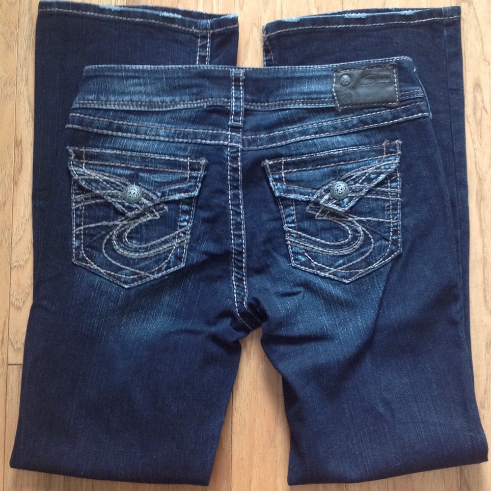 SILVER SUKI SURPLUS DENIM Jeans DARK WASH POCKETS